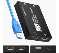 DIGITNOW! Video ierakstīšanas karte Spēļu ierakstīšanas karte 4K HDMI ievadei ar izvades 1080P 60FPS HDMI Loop-Out tiešraide PS4, Xbox One, Xbox 360 un citām ierīcēm, nulles aizture
