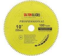 Saxton TCT255100TPRO profesionālās sērijas ripzāģa asmens 255mm 100T x 30mm urbums 16, 20, 25mm un 25,4mm samazinājuma gredzeni Saderīgs ar Evolution Festool Bosch Makita Dewalt