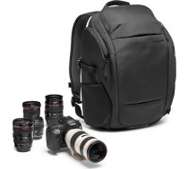 Manfrotto Advanced Fast III profesionāla kameras mugursoma bezspoguļa kamerām ar objektīviem un klēpjdatoram ar maināmiem polsterētiem sadalītājiem, sānu piekļuvi, statīva stiprinājumu