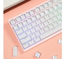 mintcaps taustiņu vāciņi - Crystal Jelly White taustiņu vāciņi caurspīdīgi Custom Keyboard Keycap OEM Profile Cute Key Caps 60%/80%100% Cherry Gateron MX Mechanical (104 taustiņi)