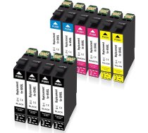 MEGOFFICE 604XL tintes kasetnes, kas saderīgas ar Epson 604 XL printeru kasetnēm Expression Home XP-2200 XP-2205 XP-3205 XP-4200 Workforce WF-2910DWF WF-2930DWF WF-2935DWF (10 gab.)