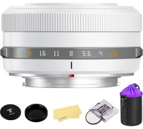 TTARTISAN AF 27 mm f2.8 APS-C kadra objektīvs īpaši kompakts pankūka objektīvs Fuji X montāžas kamerām Fujifilm XS10 X-E4 X-T10 X-T20 X-T3 X-T4 X-T100 X-T200 X-T30 X-Pro1 X-Pro2 X-Pro3 X-E1-balts