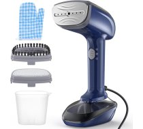 1800 W pārnēsājamais drēbju tvaicētājs, 20 sekunžu sildīšanas laiks, 2-in-1 gludinātājs un grumbu likvidētājs, 20 g/min tvaika jauda, 300 ml tvertne, rokas tvaicētājs ar audumu birsti ceļošanai, 220 V