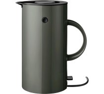 Stelton EM77 elektriskā plīts, tējkanna, tējkanna, ātra vārīšanās, zems enerģijas patēriņš, noņemams kaļķakmens filtrs, drošības slēdzis, 1,5 litri, tumšs mežs, ES kontaktdakša
