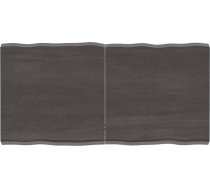 Rantry galda virsma Apstrādāta koka ozols Dabīgā mala Pelēka 120 x 60 x 6 cm Galda virsma restorānam Ēdamistabai Dzīvojamā istaba Biroja mēbeles Darba virsma Galda virsma galda virsma
