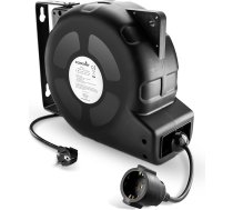 Poppstar Automātiskā kabeļu spole 20 m + 2 m (maks. 3000 W) Automātiskā kabeļu spole ar pašnovilkšanas funkciju IP20 ar siltuma aizsardzības slēdzi