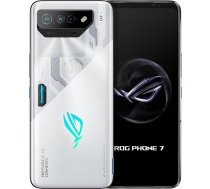 ASUS ROG Phone 7, ES oficiālais, balts, 256 GB atmiņas un 12 GB RAM, 6,78 collas, Snapdragon 8 Gen 2.