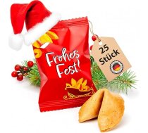 Lucky Treats Lucky Biscuits Ziemassvētku komplekts ar 25 birstošām piparkūku garšas konfektēm Adventes kalendārs ar vācu un angļu valodas uzrakstiem Vegāns Ražots Vācijā