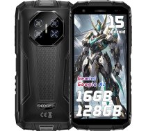DOOGEE Fire 3 Pro āra mobilais tālrunis ar Android 15, 16GB + 128GB/2TB, 8350mAh āra viedtālrunis bez līguma, 5,5 collu HD+ būvlaukuma mobilais tālrunis, 16MP + 8MP kamera, Dual SIM 4G/NFC/IP68