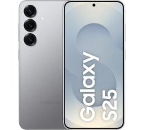 Samsung Galaxy S25 AI viedtālrunis ar Galaxy AI, bez līguma, mobilais tālrunis ar Android, 12 GB RAM, 128 GB atmiņa, 50 MP kamera, sudraba krāsā, 3 gadu ražotāja garantija [Ekskluzīvi Amazon]