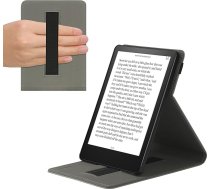 kwmobile Aizsargvāciņš saderīgs ar Amazon Kindle Paperwhite (11th Gen - 2021) - E-lasītājs ar siksniņas statīvu - Rising Sun Grey