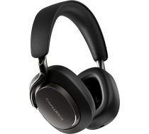 Bowers & Wilkins Px8 S2 bezvadu trokšņu slāpēšanas austiņas ar Bluetooth LE audio, Auracast, ātrās uzlādes funkciju, 30 stundu augstas izšķirtspējas atskaņošanu un mikrofonu - Onyx Black