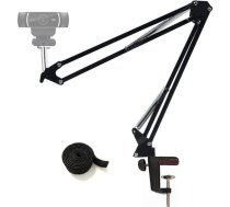 Tencro regulējams darbvirsmas tīmekļa kameras piekares statīvs Boom Scissor Arm Stand Holder Camera Desk Clamp Mount priekš Logitech Webcam C922 C922 C930e C930 C920 C615, mikrofona Shure MV5 un citām iekārtām ar 1/4" vītni
