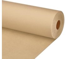 PATIKIL iesaiņojuma papīrs, 35 x 1600 collas (130 collas), 80 GSM amatniecības papīra rullis Kraft iepakojuma papīrs plakātu, piespraužu dēļa, dāvanu iesaiņojumam, pušķu iesaiņojumam, brūns