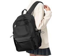 Skolas mugursoma Sieviešu viegla mugursoma 14 collu klēpjdatora mugursoma Ceļojumu mugursoma Causal Travel School Bags meitenēm Zēni Teenagers Grāmatu soma koledžas zēniem Vīrieši Darba Dienas soma, A- melna, L, mugursomas mugursomas