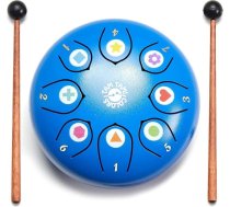 Montessori bērnu bungas - Handpan bērnu mēles bungas 8 toņi bērniem no 3 līdz 6 gadiem, viegli spēlējamas, veicina radošumu un koncentrēšanos, ar bungām, mūzikas grāmatu un somu