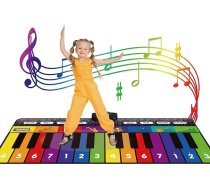 NEWFUN Klavieru paklājs, mūzikas paklājs, klavieru paklājs bērniem, 1,8 m garš klavieru paklājs ar 10 taustiņiem, 10 dziesmām un 8 instrumentiem zēniem un meitenēm, mūzikas rotaļlieta 3 4 5 5 6 6 7 8 9 gadus veciem bērniem