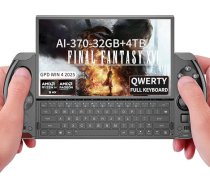 GPD Win 4 2025 [AMD AI 370-32GB+4TB] 15,2 cm Mini rokas Win 11 PC spēļu konsole Spēļu atskaņotājs 1920X1080 skārienjūtīgais ekrāns Portatīvo datoru planšetdators melns