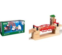 BRIO World IR Express vilciens - elektriskā lokomotīve ar tālvadības pulti - Piederumi World & World Pacelšanas tilts - Dzelzceļa piederumi Koka dzelzceļš