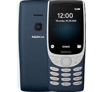 Nokia 8210 Visu operatoru 0,05 GB telefons ar 4G savienojumu, lielu displeju, iebūvētu MP3 atskaņotāju, bezvadu FM radio un klasisko čūskas spēli (Dual SIM) - Zils