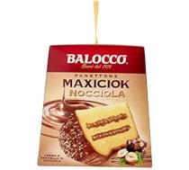 Balocco Panettone Maxiciok Nocciola ar Crema Alla Nocciola Ziemassvētku konfektes ar lazdu riekstu krēmu 800 g 3 gab. iepakojums