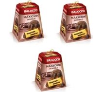 3 x Balocco Pandoro Maxiciok Double con Cioccolato al Latte e Cioccolato Fondente Ziemassvētku konfektes ar piena šokolādi un tumšo šokolādi 800 g