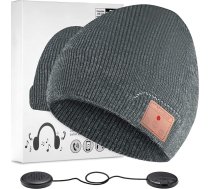 Bluetooth Beanie cepure ar austiņām Bluetooth mūzikas cepure Bezvadu cepure ar Bluetooth 5.0 Superior vīriešiem un sievietēm Sports, Ziemassvētku un dzimšanas dienas dāvana, pelēka