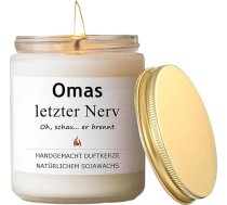 Vecmāmiņas dāvana, personalizētas sveces dāvanas vecmāmiņai Ziemassvētkos, dzimšanas dienā, Mātes dienā, smieklīgas Ziemassvētku dāvanas, dzimšanas dienas dāvana labākajai vecmāmiņai no mazdēla, vecmāmiņas pēdējā nervu svece stik
