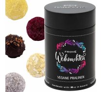 Hallingers Frohe Weihnachten - Vegānu manufaktūras šokolāde Dāvanu roku darbs ar spirtu no vegānu šokolādes (skārda) - dāvanu idejas Ziemassvētki un dāvanas Adventes kalendārs | Apsveicam Dan