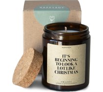 Dāvana Ziemassvētkiem Sojas aromātiskā svece stiklā - roku darbs, bez plastmasas - ilgtspējīga dāvana sievietēm, vīriešiem - Ziemassvētku dekorēšanas ideja - draudzenei Vecākiem Vecākiem Mammai Mammai Tētim