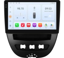 Android 14 Auto radio Peugeot 107 Toyota Aygo Citroen C1 2005-2014, 10,1 collu QLED skārienjūtīgais ekrāns ar bezvadu CarPlay Android Car, 8 kodolu 4+32GB auto radio ar GPS, SWC, BT 5.4, WiFi, 4G, FM/RDS