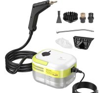 Rokas tvaika tīrītājs, 2500 W 3,0 bāru pārnēsājamais tvaika tīrītājs ar 9 piederumiem un 1200 ml tvertni, rokas augstspiediena tvaika tīrītājs dīvāniem, virtuvēm, logiem, vannas istabām un automašīnām