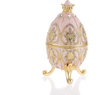 SUMTree Emaljas olu rotaslietu kaste, dekoratīvā eņģu rotaslietu kaste ar mirdzošiem rhinestones, unikāls dāvanu rotājums mājai, kumodei, dzimšanas dienas svinībām, balta krāsa