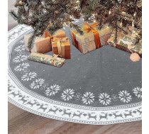Dremisland Liels Ziemassvētku eglītes svārki, 90 cm, pelēks adīts Ziemassvētku eglītes svārki, paklājs Sniegpārsliņas Ziemeļbriežu eglītes svārki Ziemassvētku eglītes svārki, apaļš Ziemassvētku eglītes statīvs, paklājs Mājas svēt