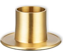 FRITZ COX Zelta misiņa sveces turētājs 4 cm svecēm Eleganta dizaina sveces turētājs zelta krāsā galda dekorēšanai Ideāli piemērots komūnijas svecēm un kristību svecēm