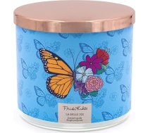 Frida Kahlo aromātiskā svece stiklā | La belle Vie | Dāvana sievietēm | Aromātiskās sveces Floral | 3 daktu aromātiskās sveces | Sveces ar ilgu degšanas laiku (60 h) | Sojas vaska aromātiskās sveces