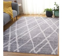 SAFAVIEH Adirondack kolekcijas mūsdienīgs paklājs viesistabai, ēdamistabai, guļamistabai, ar īsu kaudzi, ziloņkaula un sudraba krāsā, 200 x 300 cm