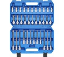 MIXPOWER 34 gab. 1/2 collu uzgaļu komplekts ar Torx bitu uzgaļiem, T20-T80, CR-V, uzlabots uzglabāšanas futrālis