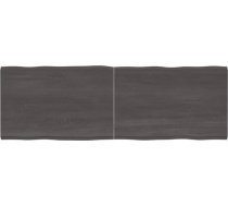 Galda virsma Apstrādāta koka ozols Dabīgā mala Pelēka 180 x 60 x 4 cm Galda virsma restorānam Ēdamistaba Dzīvojamā istaba Biroja mēbeles Darba virsma Galda virsma galda virsma