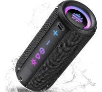 TIMU Bluetooth skaļrunis ar gaismu, Bluetooth 5.4 mūzikas kaste, 30 W duālais skaļrunis, divi basa skaļruņi, 30 stundu akumulators, IPX7 ūdensnecaurlaidīgs, TWS savienojums, AUX, TF karte, piemērots ārtelpai/pasākumiem/ceļojumiem