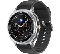 Samsung Galaxy Watch8 Classic viedpulkstenis, fitnesa pulkstenis un fitnesa sekotДЃjs, hibrД«da aproce un valkДЃjams displejs, rotД“joЕЎa apmale, 64 GB atmiЕ†a, 46 mm, Bluetooth, melns