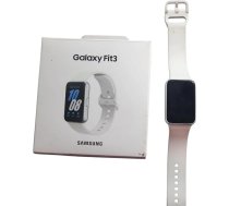 Samsung Galaxy Fit3 viegla un gluda fitnesa aproce, 13 dienu akumulators, 100+ vingrinДЃjumu un miega izsekoЕЎana, tumЕЎi pelД“ka (sudraba krДЃsДЃ)