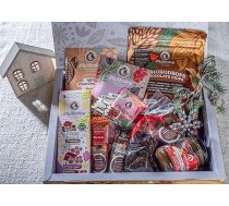 Vegānu Adventes kalendārs - bez pievienotā cukura - bez glutēna - bez sojas - bez maltīta, sukralozes (Ziemassvētku baudījumu kaste)