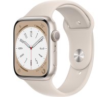 Apple Watch Series 8 (GPS, 45 mm) Alumīnija korpuss Polar Star ar sporta siksniņu Polar Star - Viens izmērs (atjaunots)