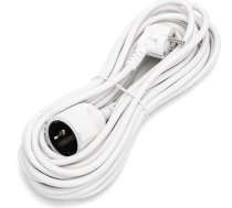 Strāvas kabelis 10 m 16A 250V~2P+E Pagarinātājs H05VV-F 3G 1,5 mm² - Pagarinātājs Schucko/Pagarinātājs Balts (10 m)