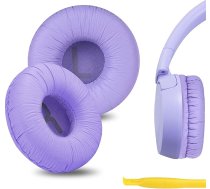 Geekria QuickFit rezerves mākslīgās ādas ausu spilventiņi, saderīgi ar JBL JR300, JR300BT, T450BT, T500BT, Tune 500, Tune 500BT, Tune 510BT, Tune 520 austiņām, ausu spilventiņi (violeti)