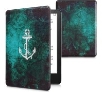 kwmobile Flip Case saderīgs ar Amazon Kindle Paperwhite 11th Generation 2021 Case - Flip Case for Kindle Paperwhite Case with Magnetic Closure - Anchor Map