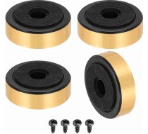 Izgatavošanas karte Skaļruņu izolācijas kājas 47mm x 15mm plastmasas putu triecienu absorbcijas grīdas spilventiņš pret vibrāciju pastiprinātāja kājām Audio CD HiFi mājas kinozāles skaņas sistēmai Zelta 4