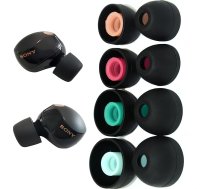 Silikona ausu aizbДЃЕѕЕ†i priekЕЎ Sony 1000XM5/1000XM4/LinkBuds S/WF-C500/WF-C700N austiЕ†as WF WI XBA austiЕ†as ar uzglabДЃЕЎanas kДЃrbu 4 pДЃri L/M/S/XS