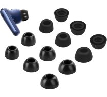 A-Focus Liberty 4 NC atmiЕ†as putu un silikona ausu aizbДЃЕѕЕ†i, Д“rti, neslД«doЕЎi, saderД«gi ar Soundcore Liberty 4NC, melni, L/M/S, 6 pДЃri